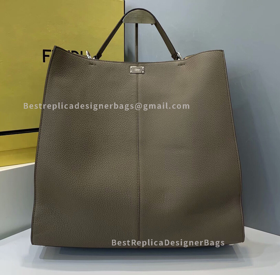 Fendi Peekaboo X-Lite Large Brown Leather Bag 653
